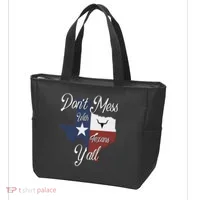 Don't Mess With A Texan Distressed Texas Tote Bag thumb 3