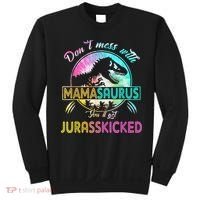 Don't Mess With MamaSAURUS You'll Get Jurasskicked Auntie Sweatshirt thumb 0