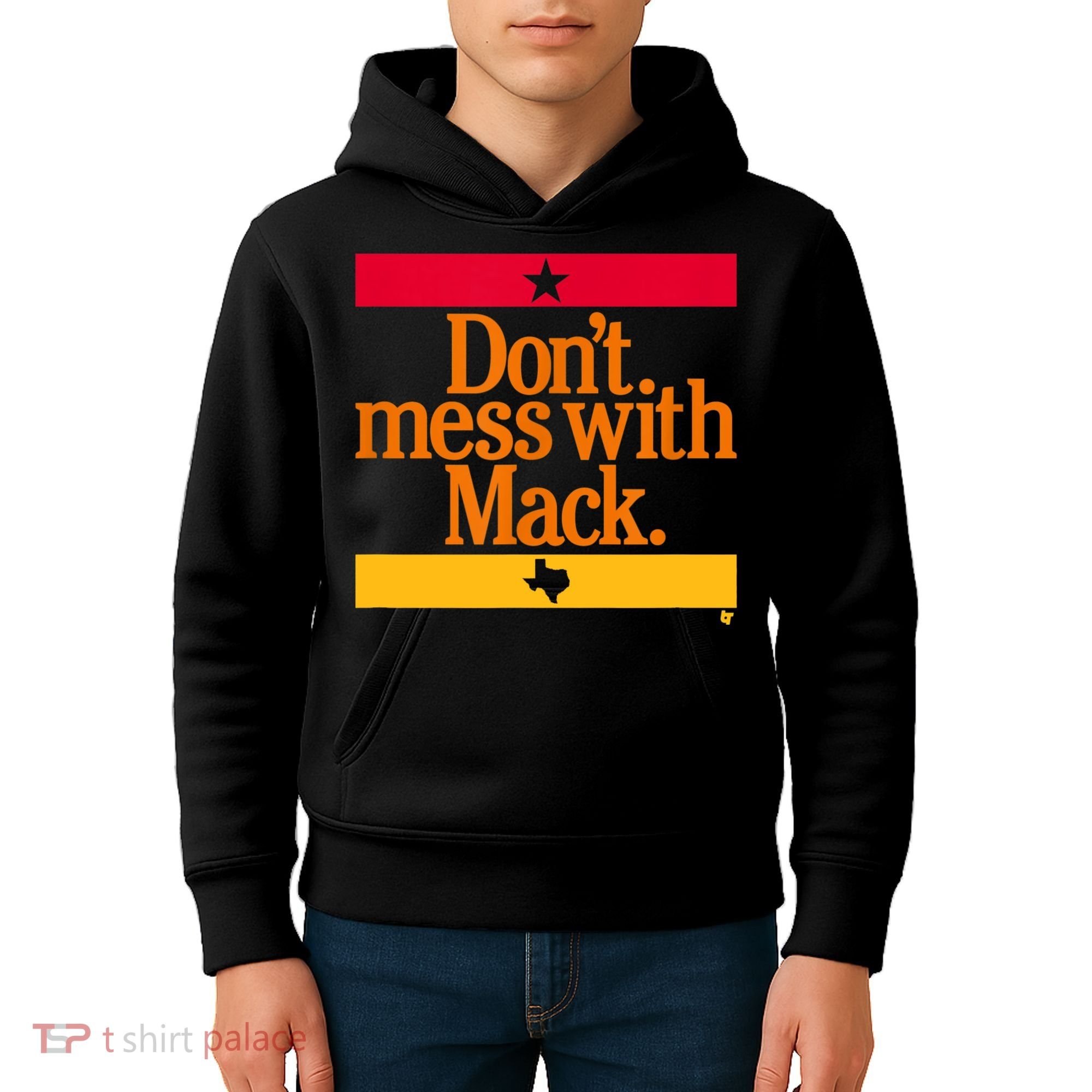 Don't Mess With Mattress Mack Houston Baseball Kids Hoodie