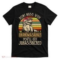 Don’t Mess With Grandmasaurus Funny Grandma Vintage T-Shirt thumb 0
