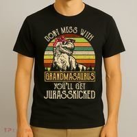 Don’t Mess With Grandmasaurus Funny Grandma Vintage T-Shirt thumb 3