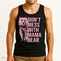 Don't Mess With Mama Bear Mother's Day Lover Momma Bear Tank Top thumb 3