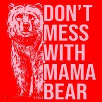 Don't Mess With Mama Bear Mother's Day Lover Momma Bear Santa Hat thumb 1