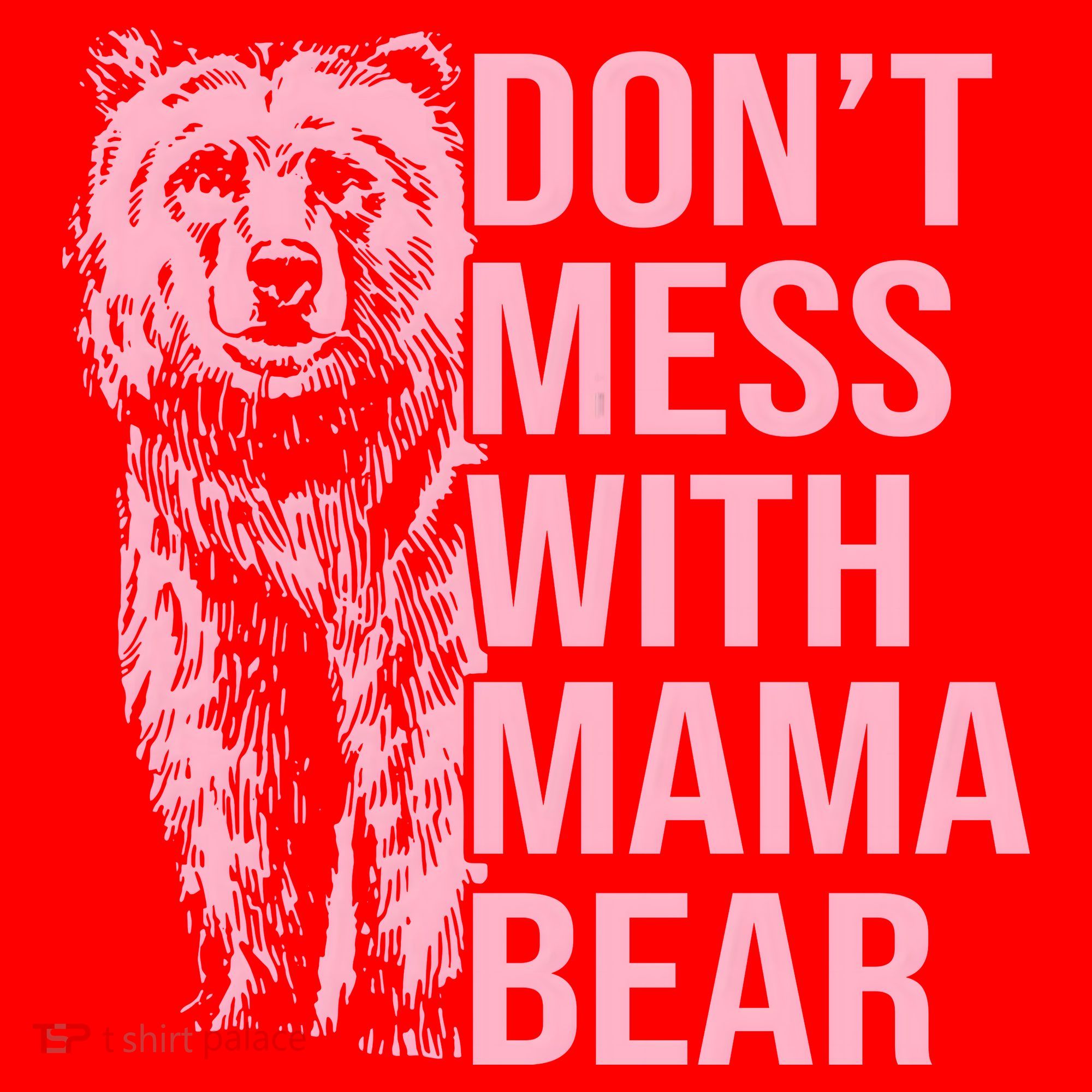 Don't Mess With Mama Bear Mother's Day Lover Momma Bear Santa Hat