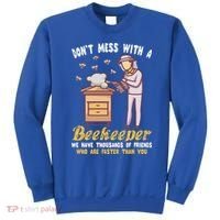 Don't Mess With A Beekeeper Funny Beekeeping Quote Sweatshirt thumb 0