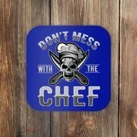 Dont Mess With The Chef Cook Kitchen Commercial Kitchen Funny Gift Coaster thumb 0