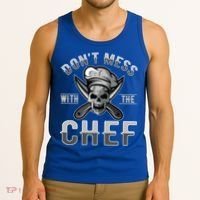 Dont Mess With The Chef Cook Kitchen Commercial Kitchen Funny Gift Tank Top thumb 3