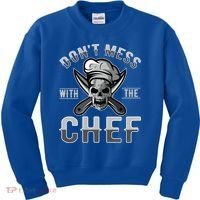 Dont Mess With The Chef Cook Kitchen Commercial Kitchen Funny Gift Kids Sweatshirt thumb 0