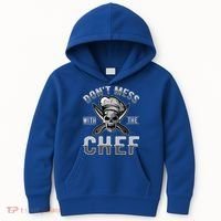 Dont Mess With The Chef Cook Kitchen Commercial Kitchen Funny Gift Kids Hoodie thumb 0
