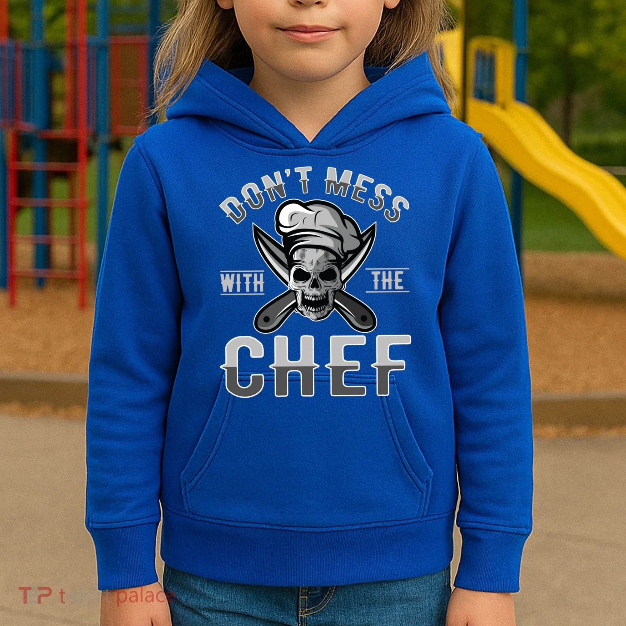 Dont Mess With The Chef Cook Kitchen Commercial Kitchen Funny Gift Kids Hoodie
