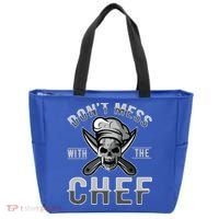 Dont Mess With The Chef Cook Kitchen Commercial Kitchen Funny Gift Tote Bag thumb 0