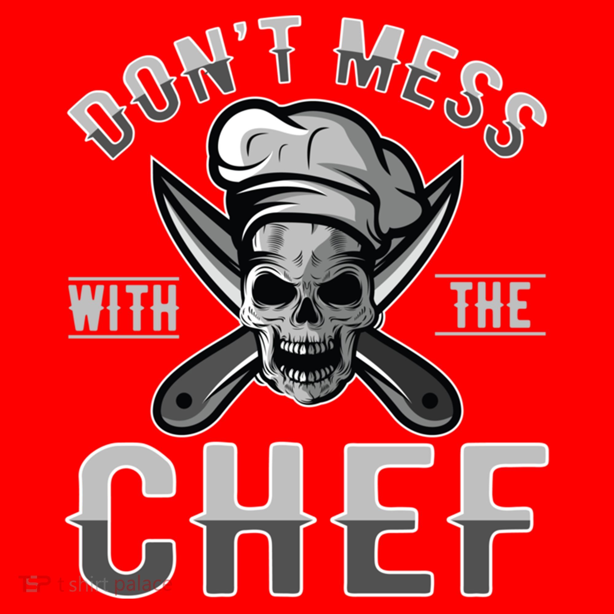 Dont Mess With The Chef Cook Kitchen Commercial Kitchen Funny Gift Santa Hat