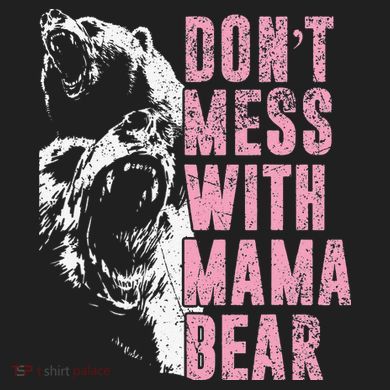 Don't Mess With Mama Bear Funny Mama Bear Ladies Heavyweight Boxy Pullover Hoodie