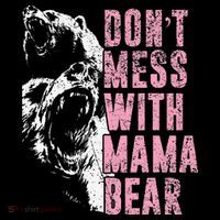 Don't Mess With Mama Bear Funny Mama Bear Women's Hoodie thumb 2