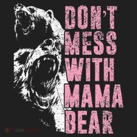 Don't Mess With Mama Bear Funny Mama Bear Golf Towel thumb 3