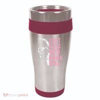 Don't Mess With Mama Bear Funny Mama Bear 16oz Travel Tumbler thumb 0