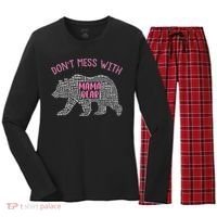 Don't Mess With Mama Bear Women's Long Sleeve Flannel Pajama Set  thumb 0