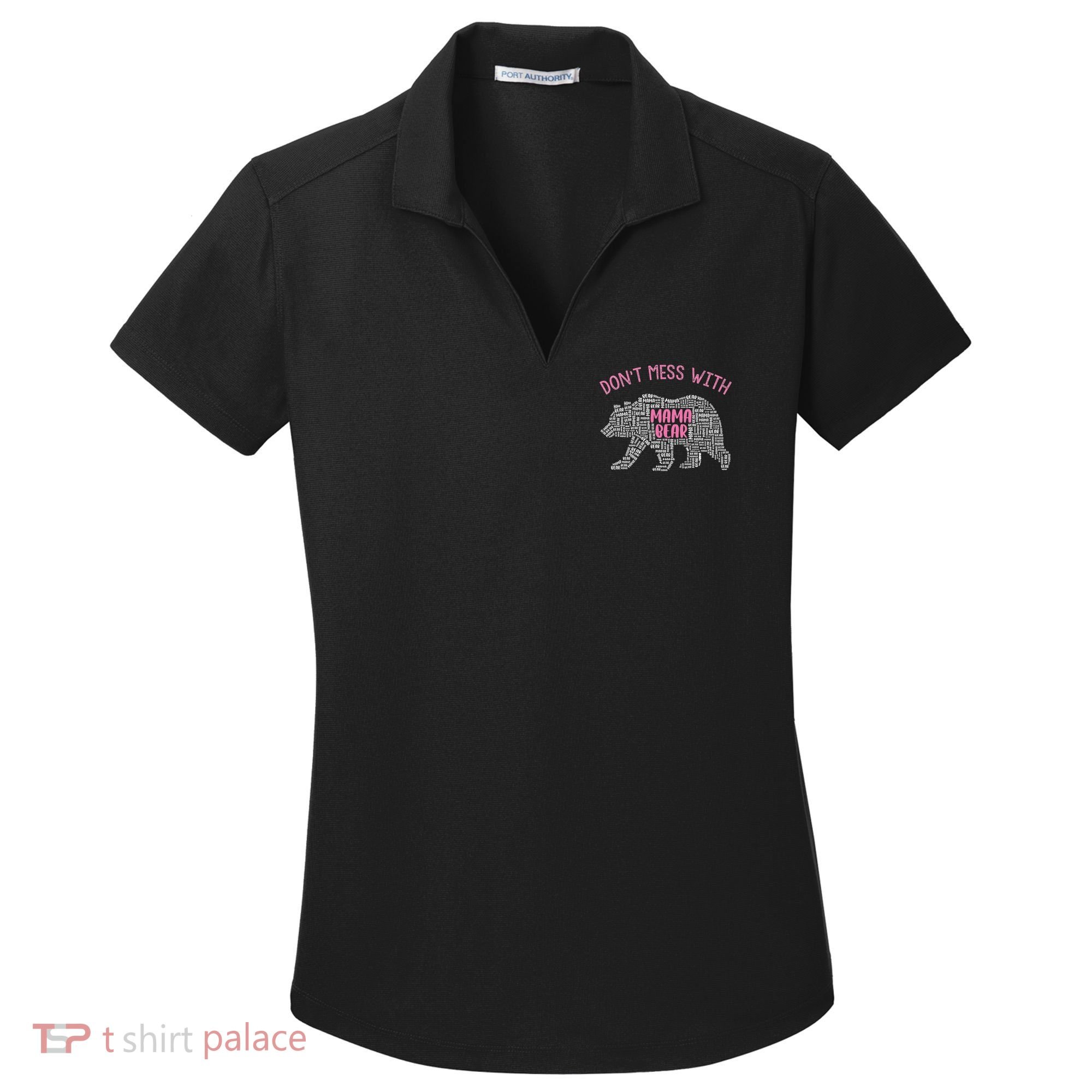 Don't Mess With Mama Bear Women's Dry Zone Grid Polo