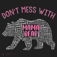 Don't Mess With Mama Bear Golf Towel thumb 3