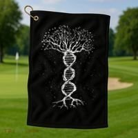 DNA Tree Golf Towel thumb 1