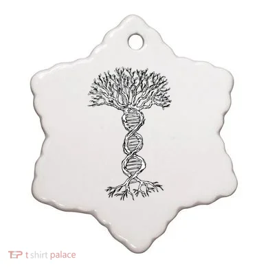 DNA Tree Ceramic Ornament