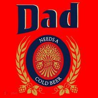 Dad Needs A Cold Beer Santa Hat thumb 1