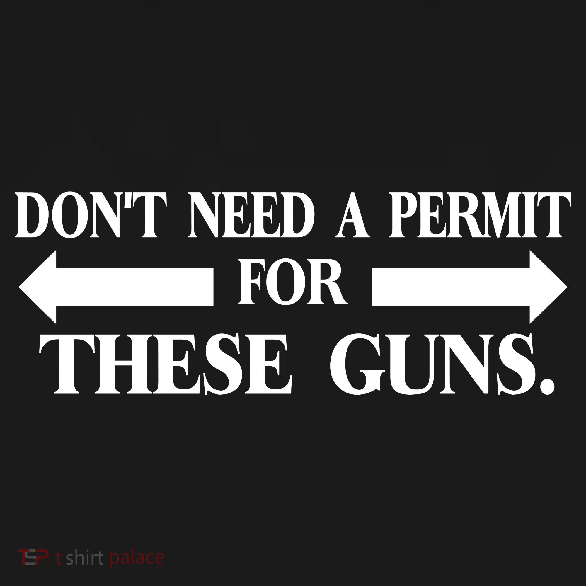 DON'T NEED A PERMIT FOR THESE GUNS FUNNY GYM Coaster