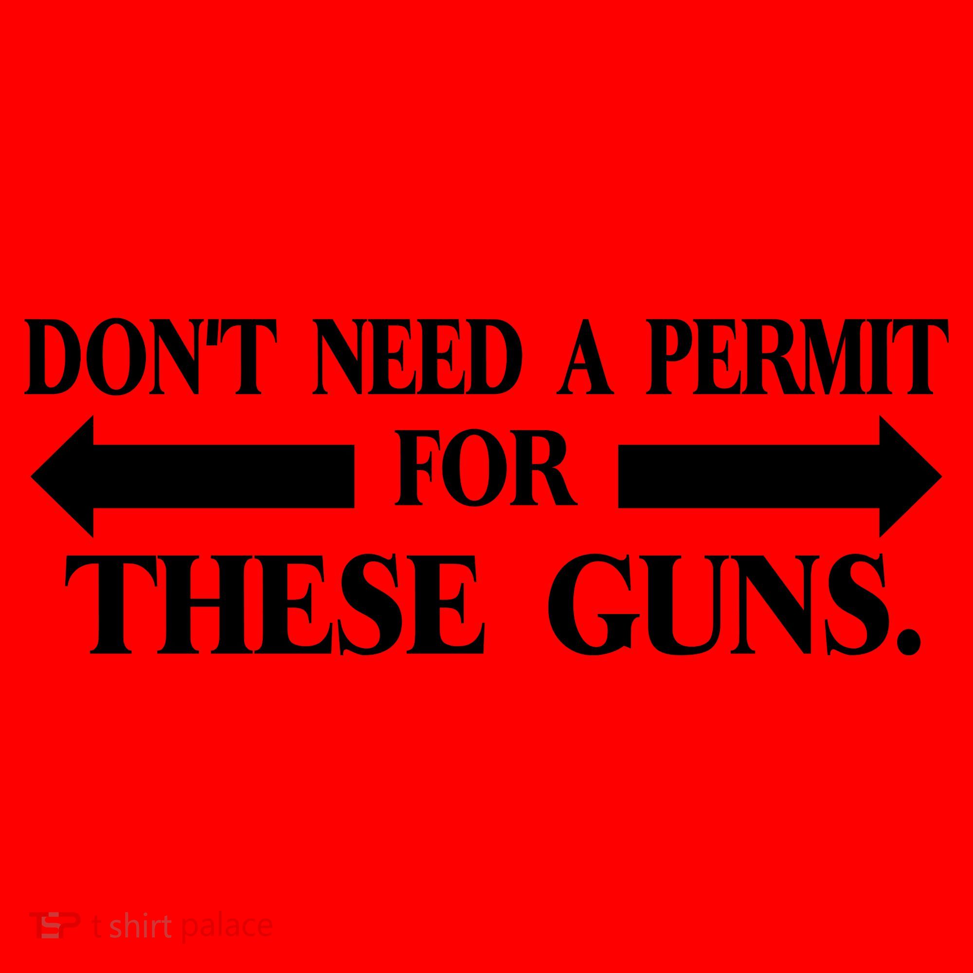 DON'T NEED A PERMIT FOR THESE GUNS FUNNY GYM Santa Hat