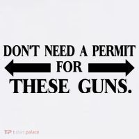 DON'T NEED A PERMIT FOR THESE GUNS FUNNY GYM Kids Sweatshirt thumb 2