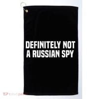 Definitely Not A Russian Spy Costume Halloween Party Golf Towel thumb 0