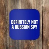 Definitely Not A Russian Spy Costume Halloween Party Coaster thumb 0
