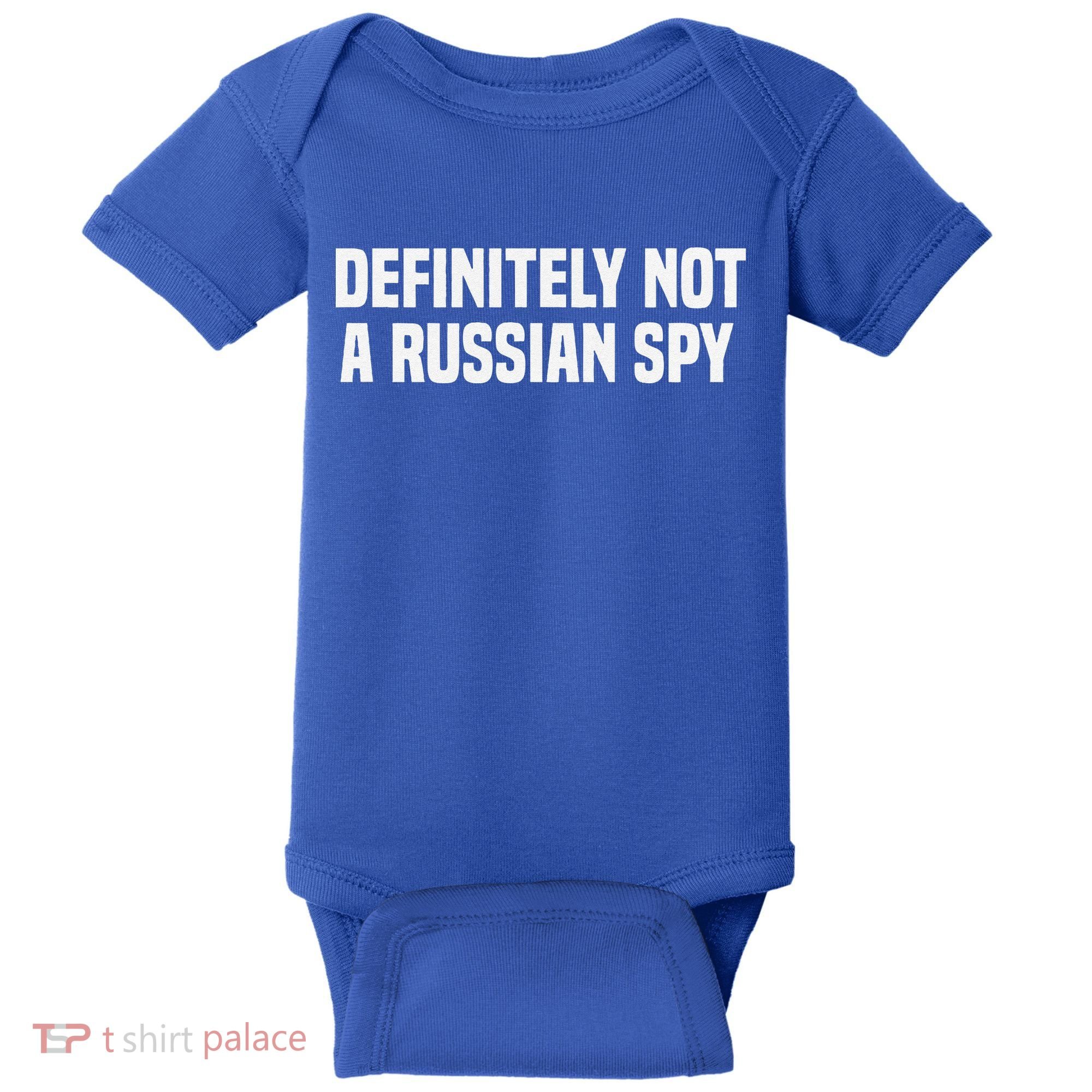 Definitely Not A Russian Spy Costume Halloween Party Baby Bodysuit