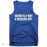 Definitely Not A Russian Spy Costume Halloween Party Tank Top thumb 0