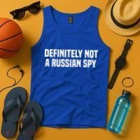 Definitely Not A Russian Spy Costume Halloween Party Tank Top thumb 4