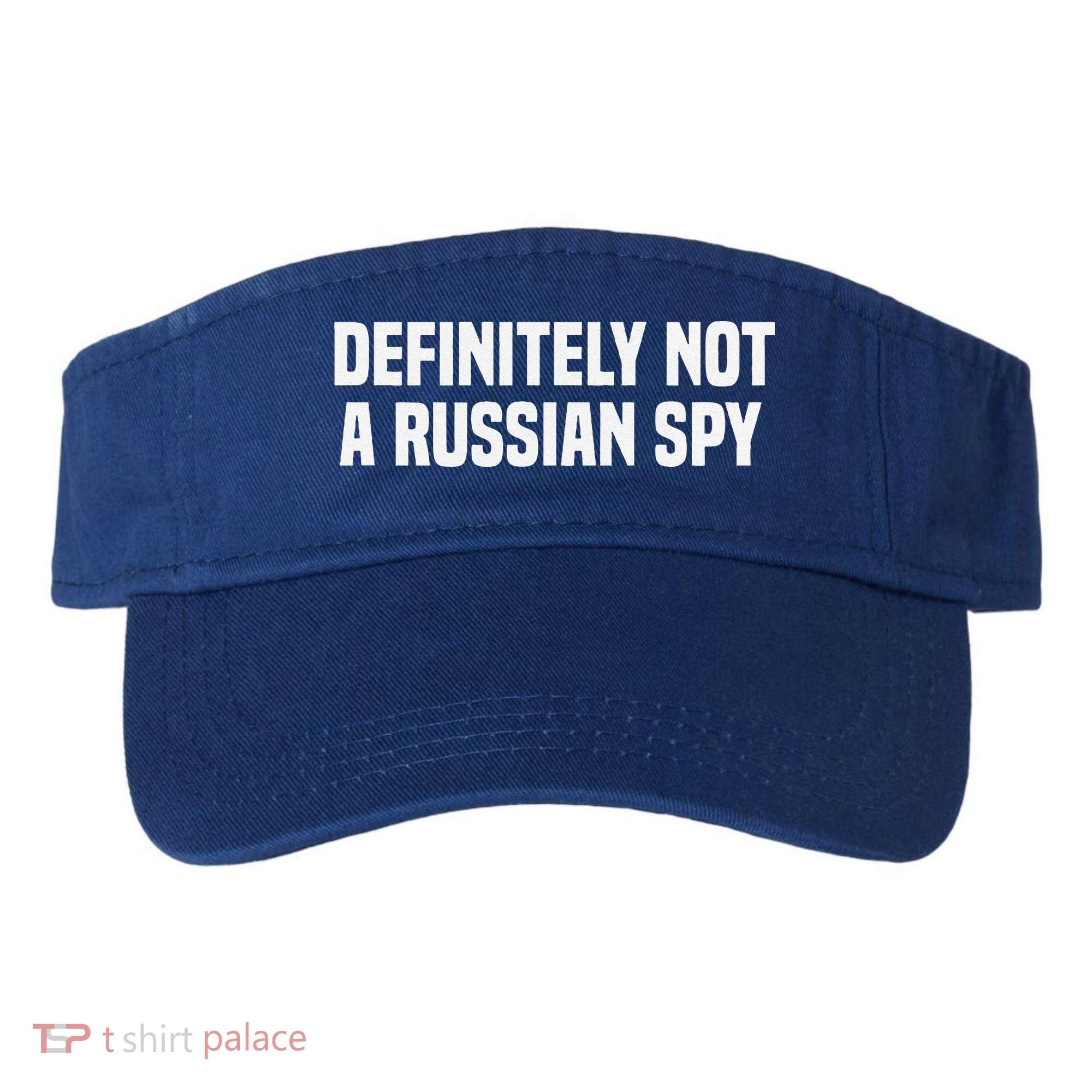 Definitely Not A Russian Spy Costume Halloween Party Visor