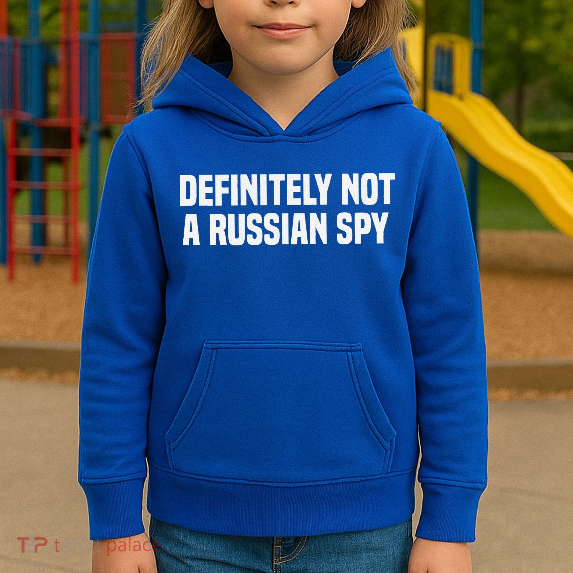 Definitely Not A Russian Spy Costume Halloween Party Kids Hoodie