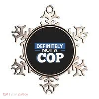 Definitely Not A Cop Funny Undercover Police Gift Ornament thumb 0