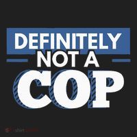 Definitely Not A Cop Funny Undercover Police Gift Golf Towel thumb 3