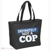 Definitely Not A Cop Funny Undercover Police Gift Tote Bag thumb 2