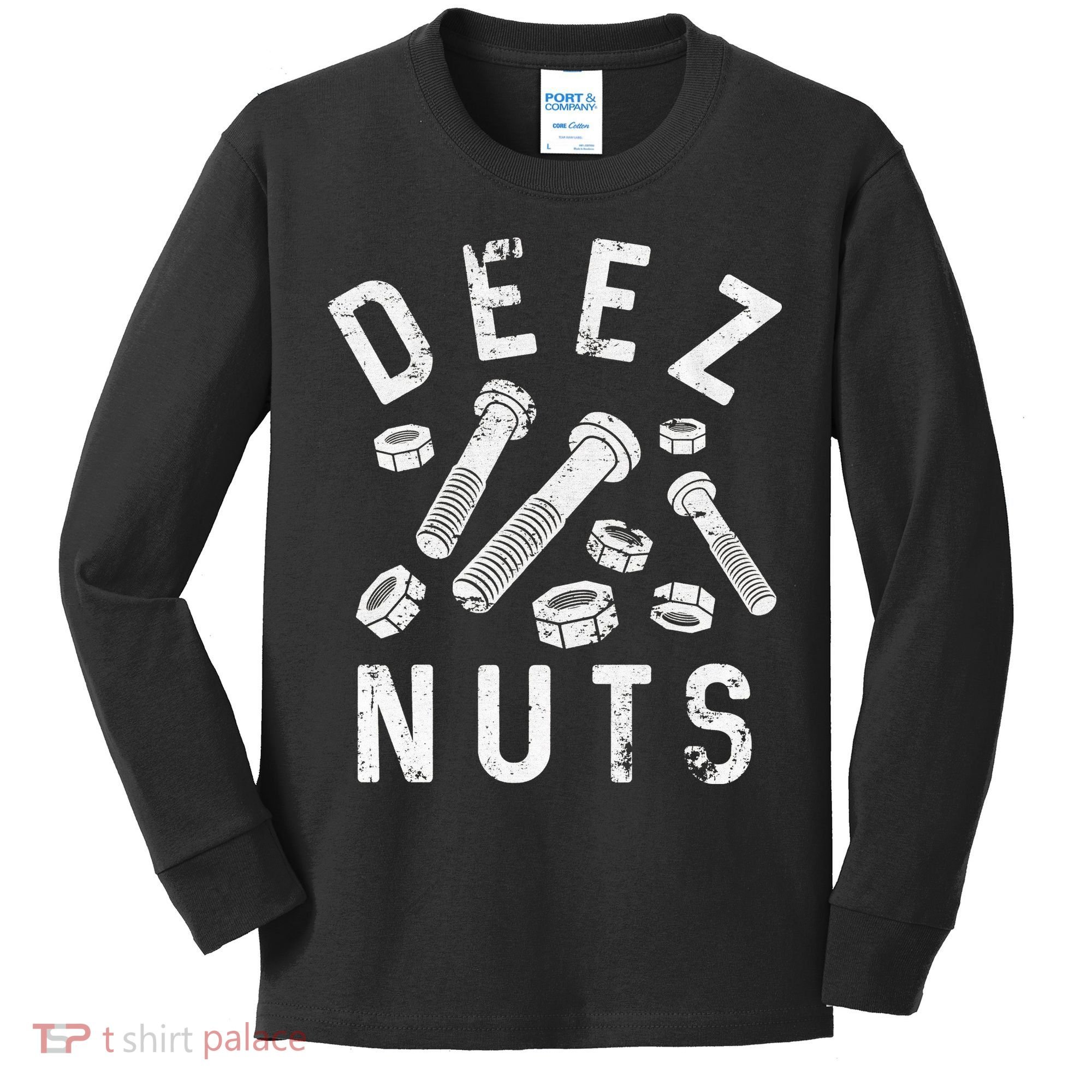 DEEZ NUTS (AND BOLTS) Kids Long Sleeve Shirt