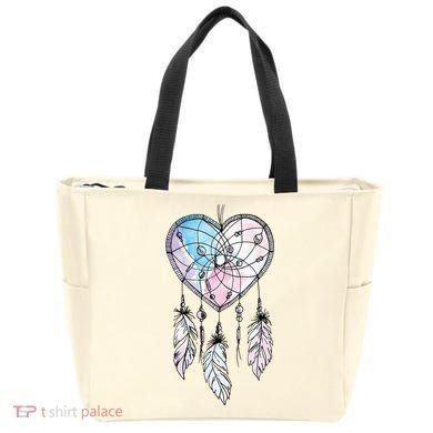 Dreamcatcher Native American Feathers Boho Dream Catcher Tote Bag