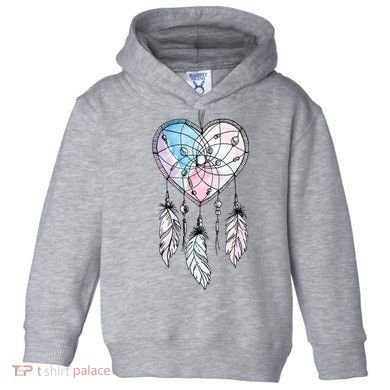 Dreamcatcher Native American Feathers Boho Dream Catcher Toddler Hoodie
