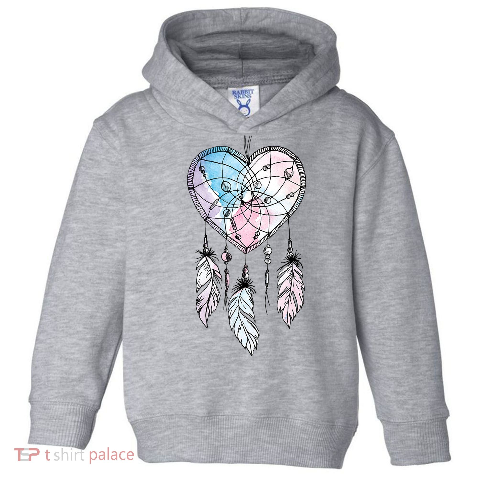 Dreamcatcher Native American Feathers Boho Dream Catcher Toddler Hoodie