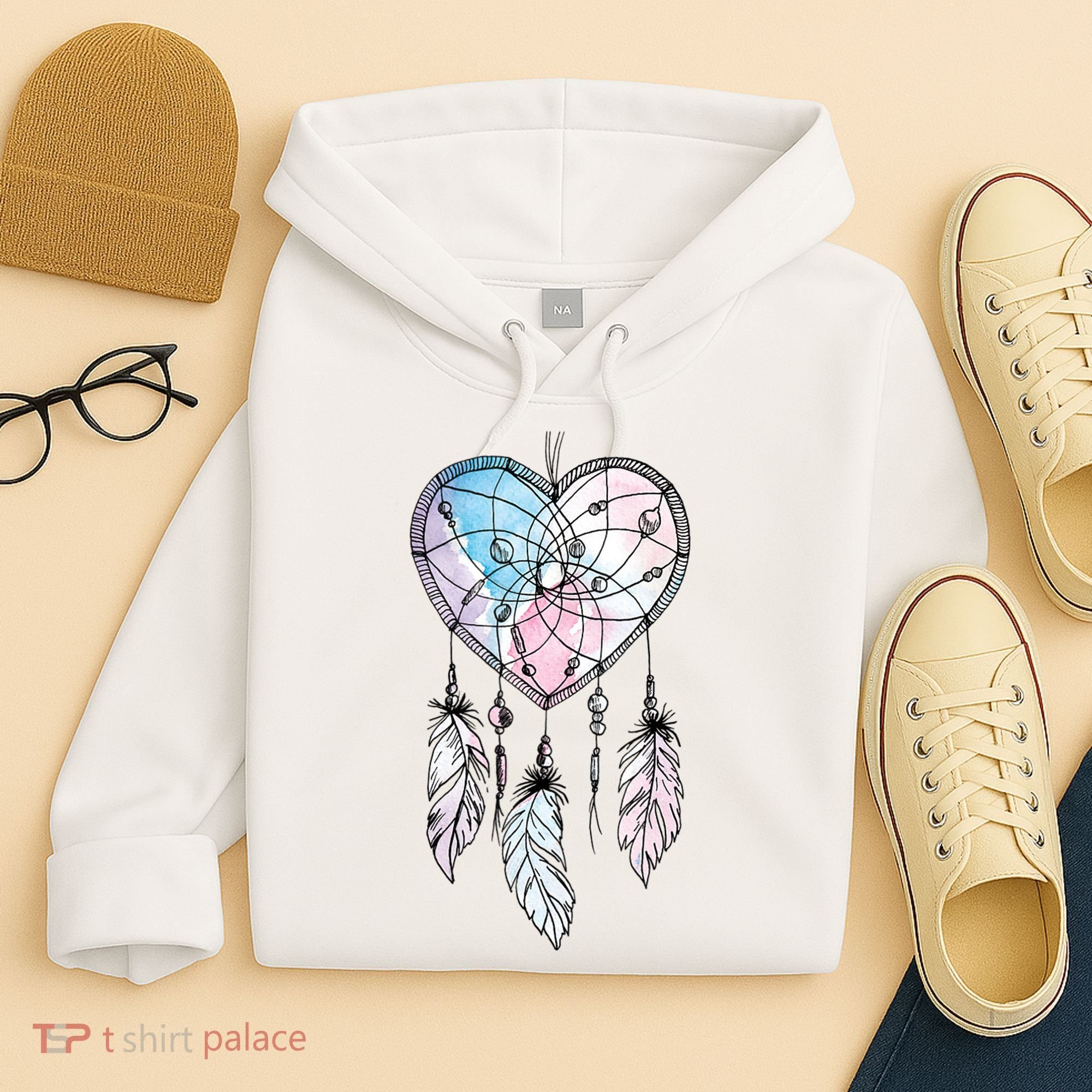 Dreamcatcher Native American Feathers Boho Dream Catcher Hoodie