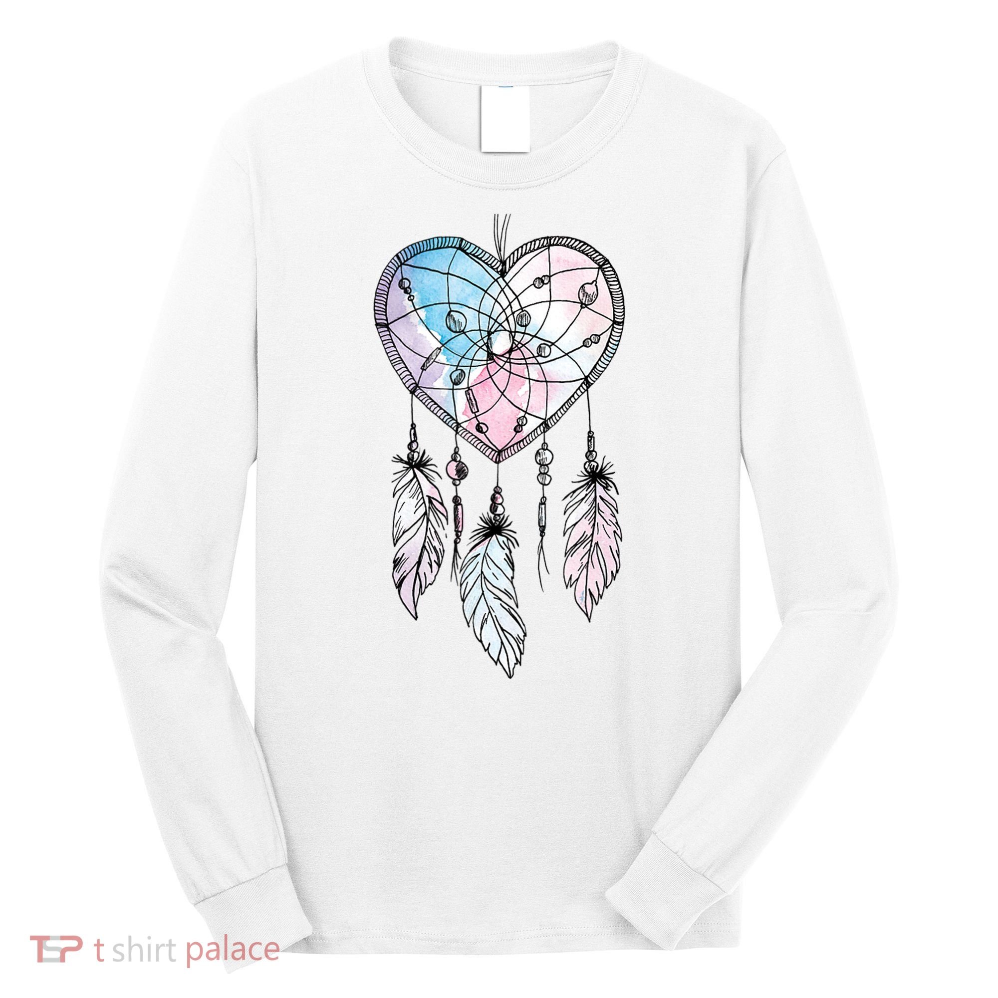 Dreamcatcher Native American Feathers Boho Dream Catcher Long Sleeve Shirt