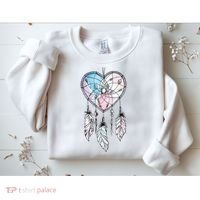 Dreamcatcher Native American Feathers Boho Dream Catcher Sweatshirt thumb 2