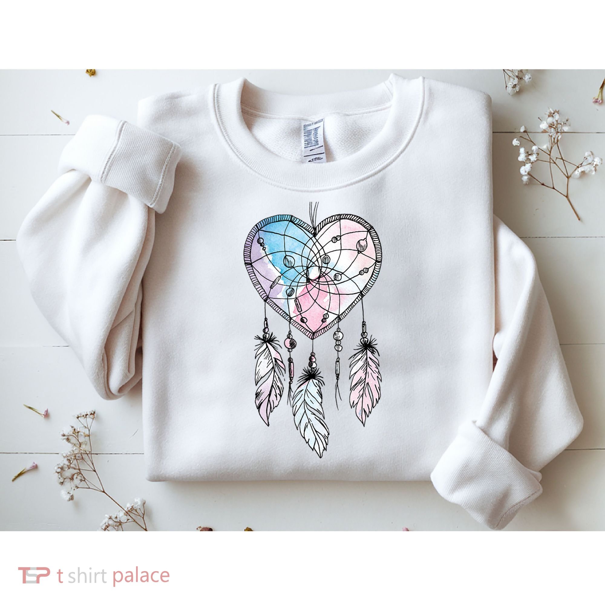 Dreamcatcher Native American Feathers Boho Dream Catcher Sweatshirt