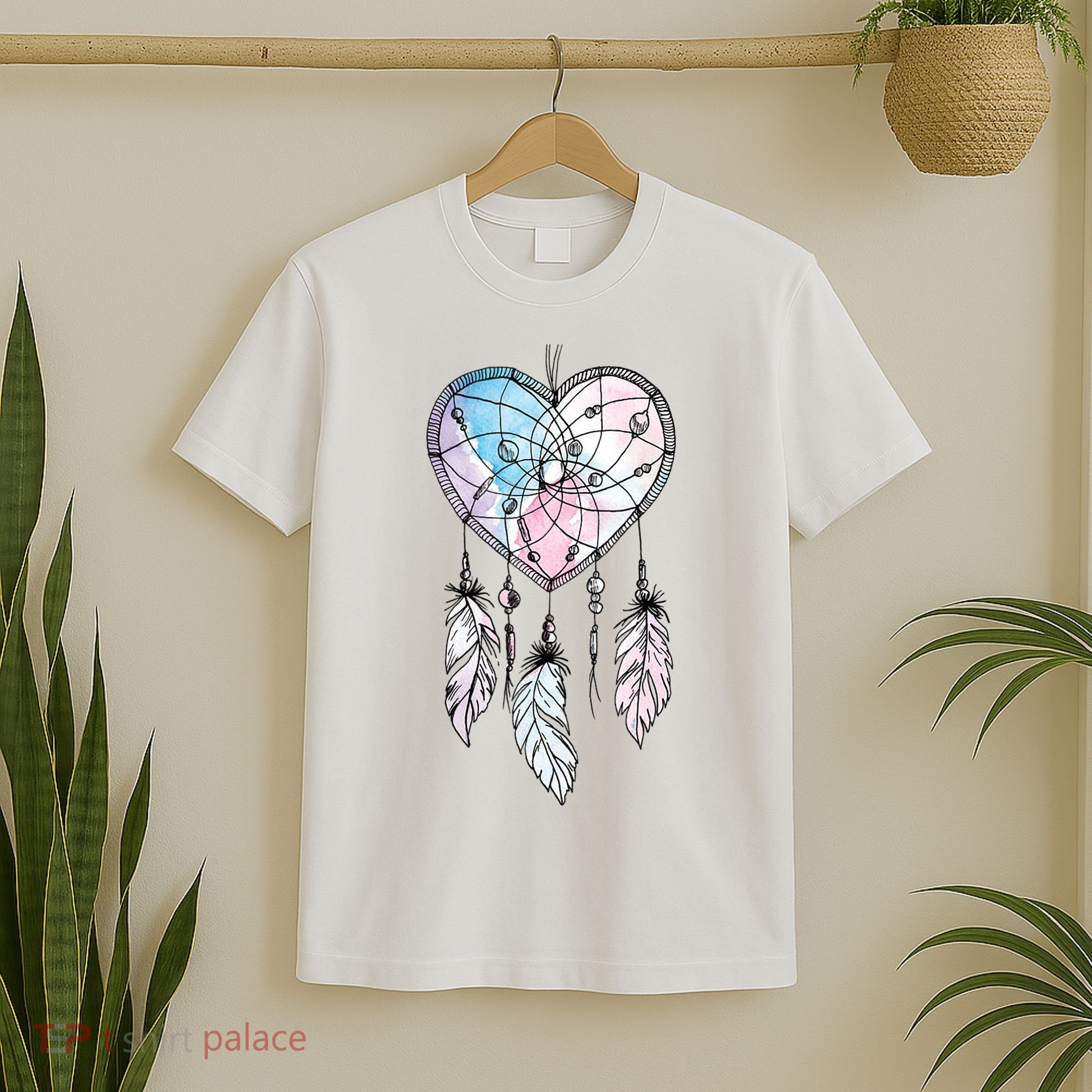 Dreamcatcher Native American Feathers Boho Dream Catcher T-Shirt