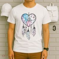 Dreamcatcher Native American Feathers Boho Dream Catcher T-Shirt thumb 6