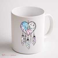 Dreamcatcher Native American Feathers Boho Dream Catcher Coffee Mug thumb 1